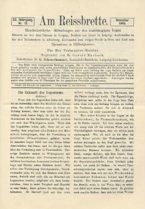 Nr. 12. Dezember 1906.