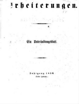 Erheiterungen, 1856,1/6