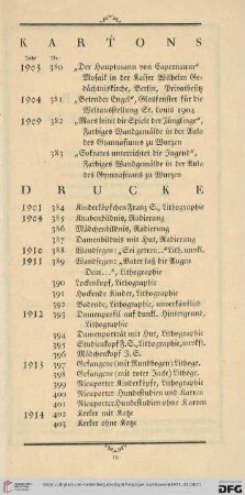 Drucke (Nr. 384-403)