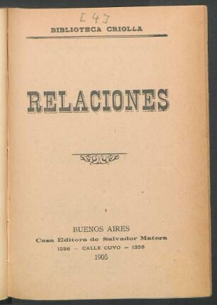 Relaciones