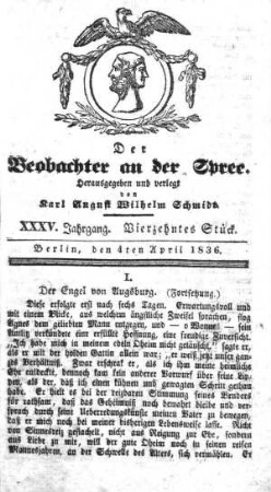 14. Stueck, 4. April 1836