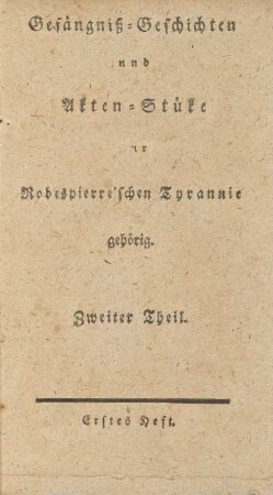 Zweiter Theil: [...]