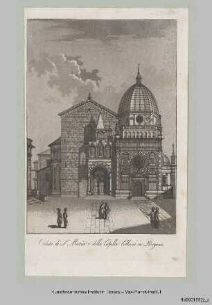 Vedute von Santa Maria Maggiore und der Cappella Colleoni in Bergamo