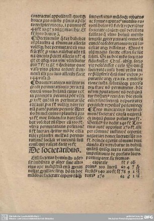De societatibus.