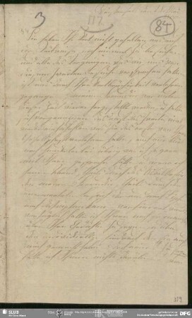 Eigenh. Brief von Louise Brachmann an August Wilhelm von Schlegel, Weissenfels, 28.05.1800
