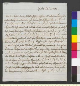 Brief von Sachsen-Gotha und Altenburg, August Prinz von an Goethe, Johann Wolfgang von