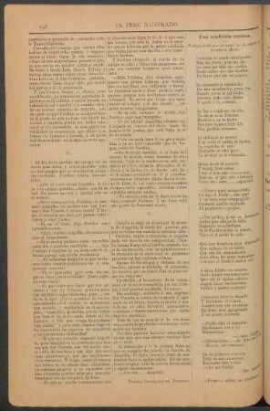 Una confesión curiosa. : Trabajo leído por su autor en la velada de la señora Matto.