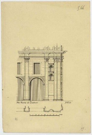 Sta. Maria do Desterro zu Lissabon, Fassade (Ausschnitt)