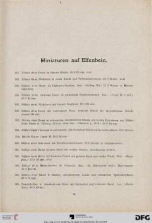 Miniaturen auf Elfenbein (Nr. 351-378)