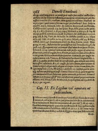 Cap. II. Ex Legibus vel aequitate ut judicandum