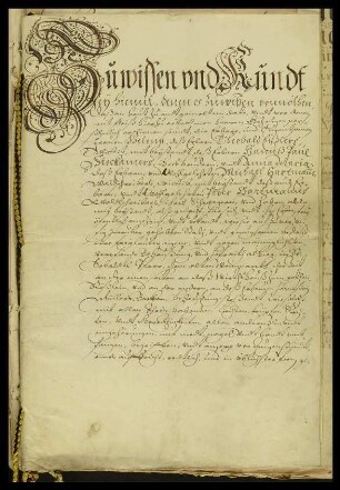 Kaufvertrag des Stadtregiments: H. Eißler u.a.: Haus (Alter Weinmarkt) an Künzel; 2 Siegel in Holzk.. Nürnberg.
