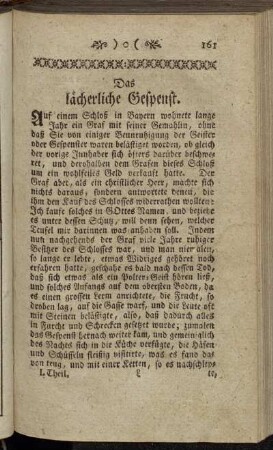 Das lächerliche Gespenst.