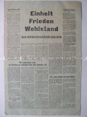 Wahlprogramm KPD zu den Gemeindewahlen 1949 in den Westzonen