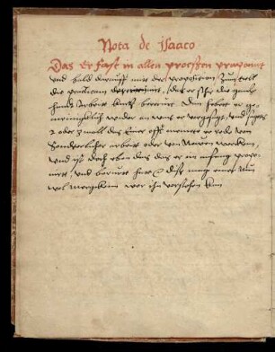 Nota de Isaaco