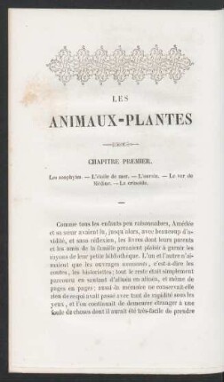 Les Animaux-Plantes
