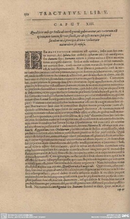 Caput XIII. Quod licet et Stella ab intelligentis gubernentur, uti veterum est opinio, non tamen sit...