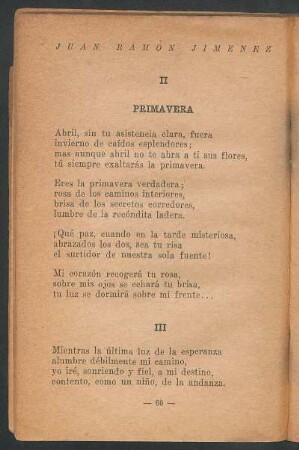 II - Primavera