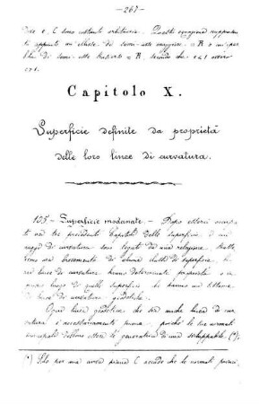Capitolo X. Superficie definite da proprieta delle loco linee di curvatura.