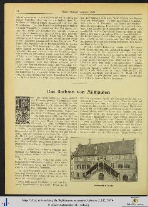 Das Rathaus von Mülhausen.