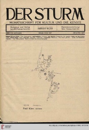 Zwölftes Heft (März 1917)