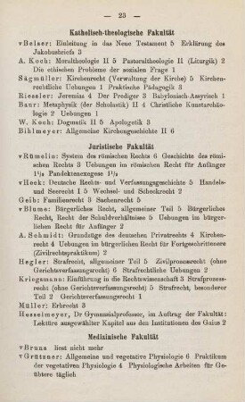 23, Katholisch-theologische Fakultät