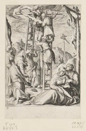 Abstieg vom Kreuz, Blatt 11 der Folge "Passionsgeschichte"
