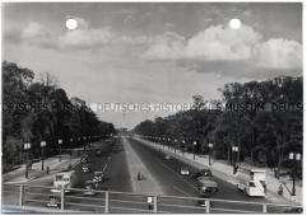 Berlin, Charlottenburger Chaussee mit Siegessäule