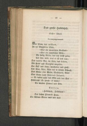 Das große Hallelujah.
