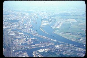 Luftaufnahme Hafen Bremen 1976 (1)