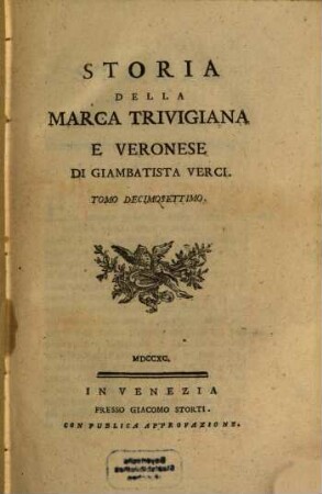 Storia Della Marca Trivigiana E Veronese. 17