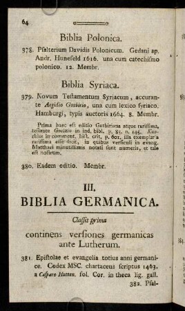 64-151, III. Biblia Germanica.
