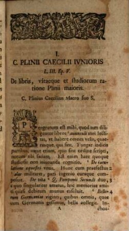 Chrestomathia Pliniana, Oder: Auserlesene Stellen aus C. Plinii Secvndi Historia Natvrali