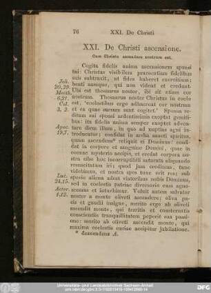 XXI. De Christi ascensione.