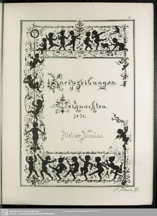 Kneipzeitung Weihnachten 1878