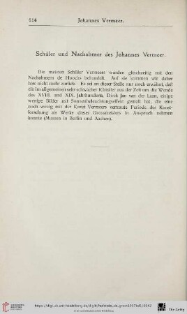 Schüler und Nachahmer des Johannes Vermeer