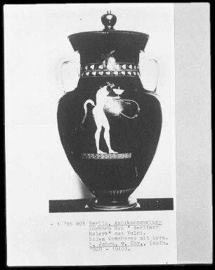 Amphora (Namensvase) — Silen Orochares mit Lyra