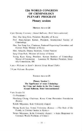 11-16, 2. Plenary Program
