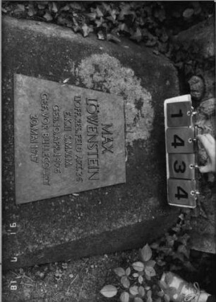 Grabstein 1434 [Hahn S. 146 Grab-Nr. 2042]: Grabstein 1434 (Detailaufnahme) [Hahn S. 146 Grab-Nr. 2042]