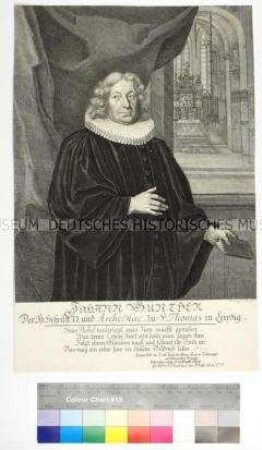 Porträt des lutherischen Theologen und Archidiakons an St. Thomas in Leipzig Johann Günther
