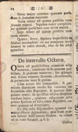 De intervallo Octavae.