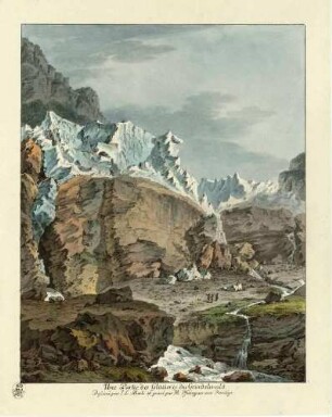 Ansicht des Unteren Grindelwaldgletschers