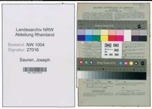 Entnazifizierung Joseph Sauren , geb. 06.10.1895 (Rektor)