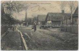 Blick auf die Kolonnenstraße in Pruzana