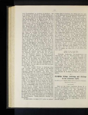 Christliche Klänge, Anklänge und Anfänge in der modernen Lyrik. Ein Beitrag zur religiösen Psychologie des modernen Menschen. Von Ernst Wagner. (Fortsetzung.)
