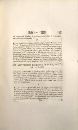 De viventibus nimirum plantis, brutis et homine.
