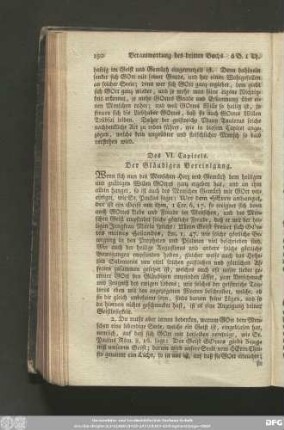 Des VI. Capitels. Der Gläubigen Vereinigung.