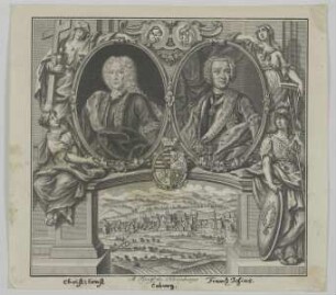 Doppelbildnis von Christian Ernst und Franz Josias von Coburg