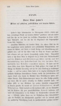 500-512 Victor Aimé Huber's Wirken auf gelehrtem, publicistischem und socialem Gebiete