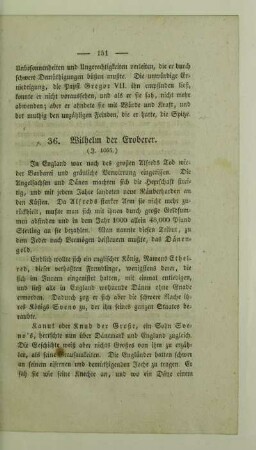 36. Wilhelm der Eroberer