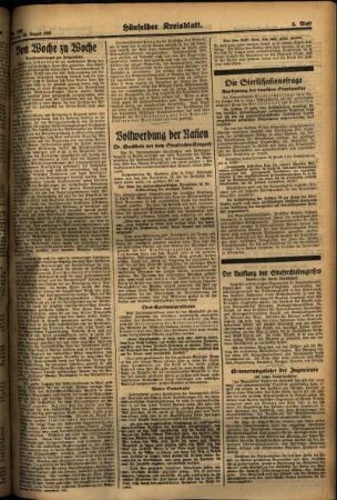 Zweite Ausgabe vom Montag, den 26. August 1935.